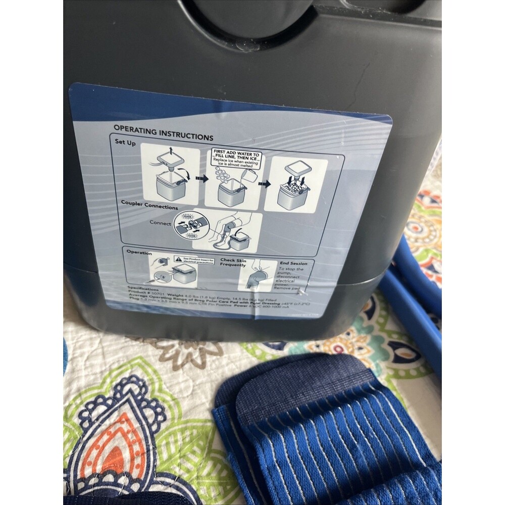 Breg Polar Care Cube Kit Cooler With Wrap-On Polar Multi Use XL - Picture 2 of 7